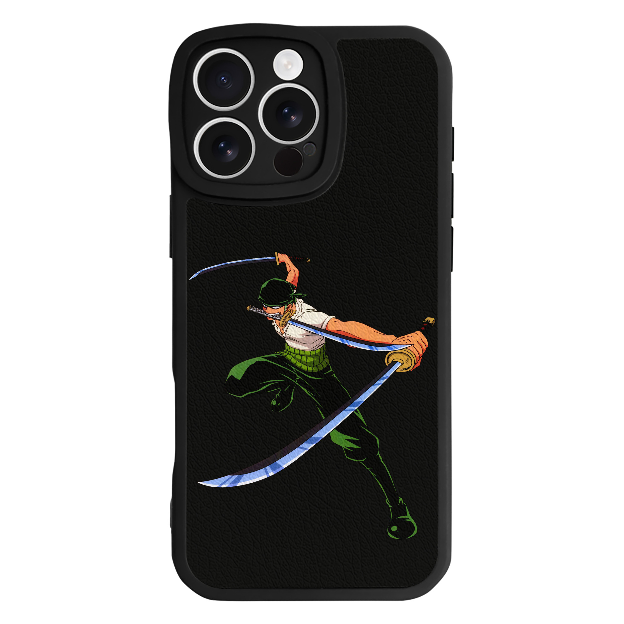 （画像用） ワンピース ロロノア・ゾロ ONE PIECE Roronoa Zoro 【iPhone 16シリーズ対応】シリコンスマホケース（レザー調） 材質：シリコン